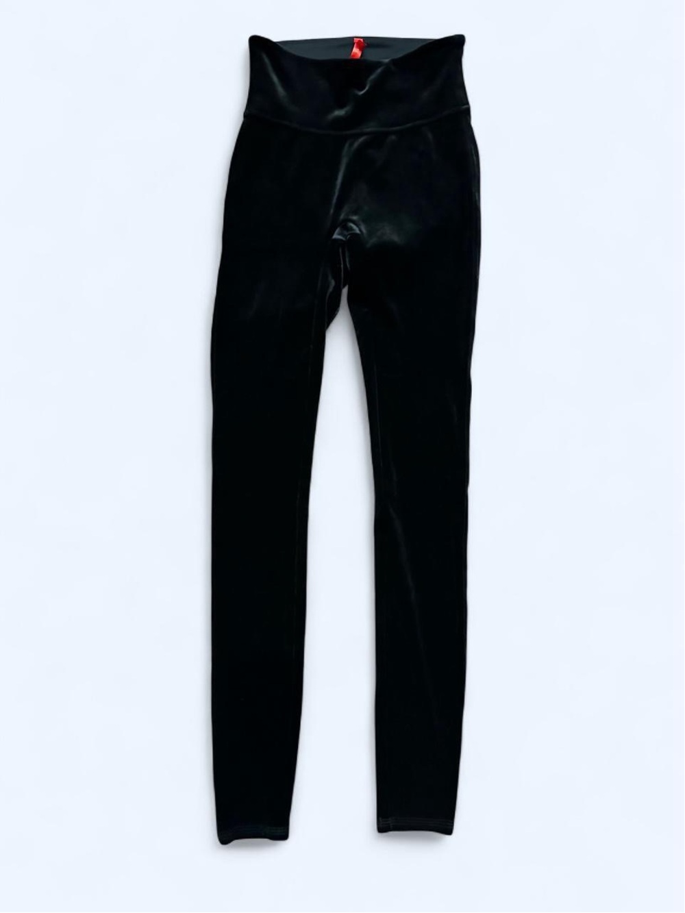 SPANX Black Leggings with Red Brand Tag